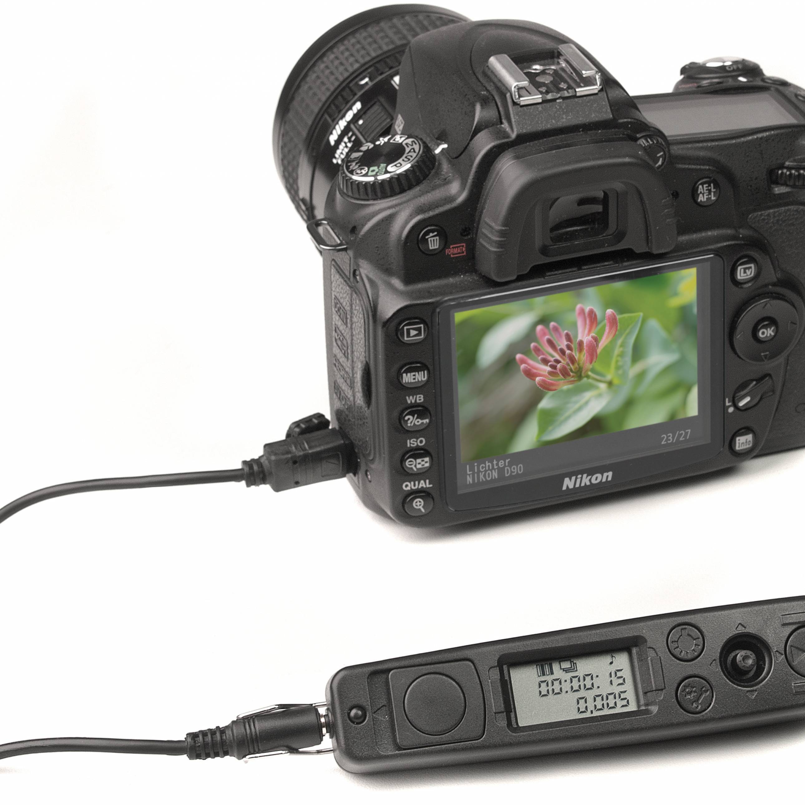 Nikon- Auslösekabel Pentax- und Samsung-Kameras inkl Sender R3-UT für Canon- Kaiser Infrarot-/Kabel-Fernauslöser Twin 1