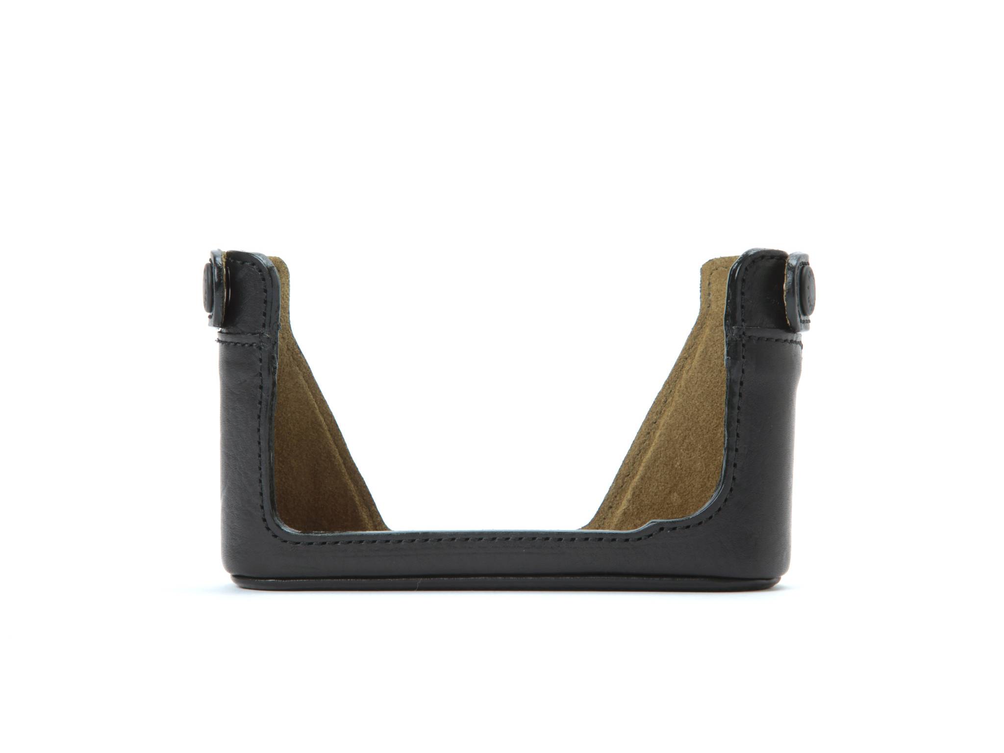 LMB-M9NA BLK, Leather Half Case, black