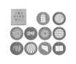 NANLUX Gobo-Set AS-GB-A-SET1/SET2, Art.-Nr. 9449196/9449197