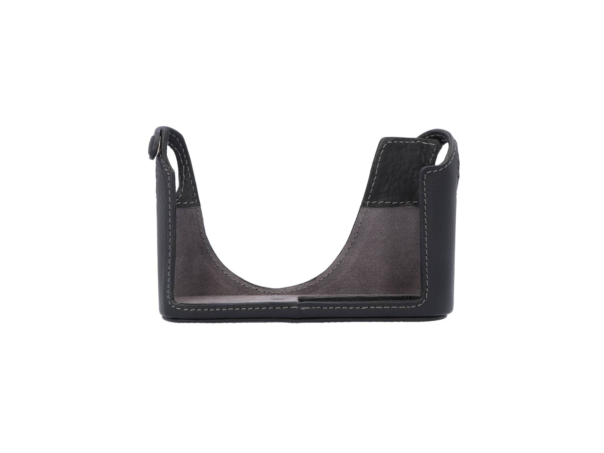 LMB-Q123 BLK, Leather Half Case, black