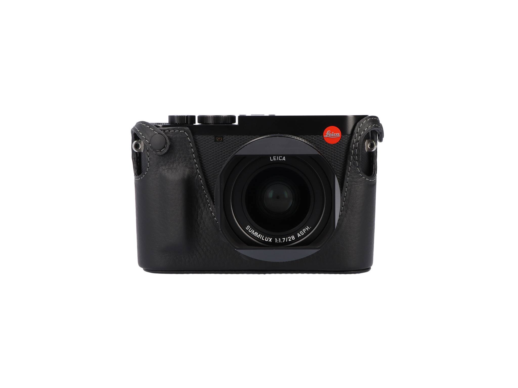 LMB-Q123 BLK, Leather Half Case, black